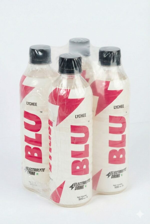 BLU Lychee Electrolyte Drink (Pack of 4)
